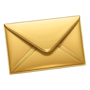 create a emvelope for dm us message in golden colour but make it clear that it is an envelope sticker