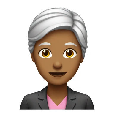 una mujer en una oficina  sticker