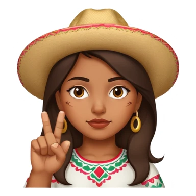 mexican girl with middle finger up sticker
