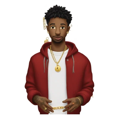 21 savage buying chains sticker