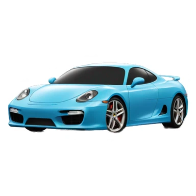 sport car under cloudy sky sticker