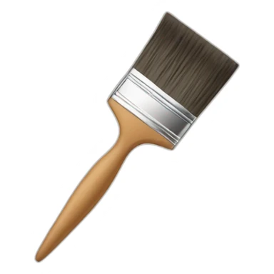 paper and paint brush sticker