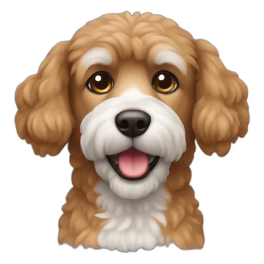 Caniche brown sticker