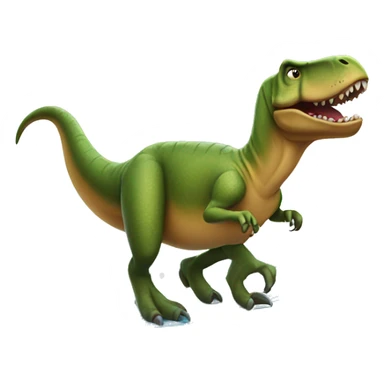 trex riding a surf board sticker