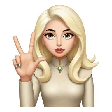 A lady Gaga monster hand  sticker