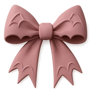 pink gothic bow sticker