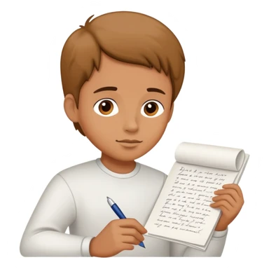 Person writing on paper with "Dear God" visible at the top of the page sticker