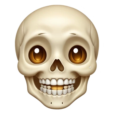 skeleton laughing with tears in its eyes sticker
