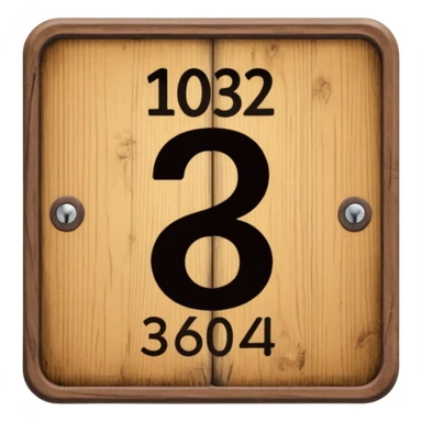 hotel room door number wood sign sticker