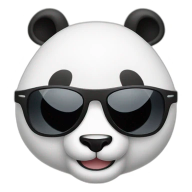 Shifu master panda kung fu flexing sunglasses sticker