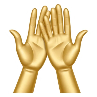 hand clapping with very long fingers like nicole kidmans hands clapping at the 2017 oscars sticker