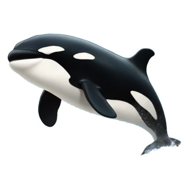 Orca jumping sticker