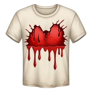 Clothes with blood stains  sticker