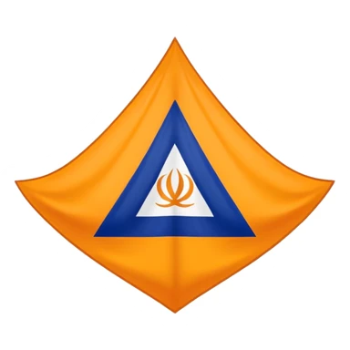 Real Khalistan 🪯 flag triangle  sticker