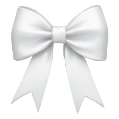 White coquette bow sticker