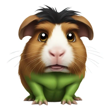Guinea pig mad as the hulk sticker