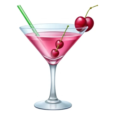 pink cocktail sticker