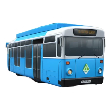 trolleybus blue sticker