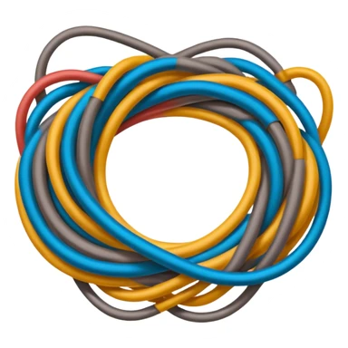 Tangled Cables sticker