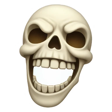 Skeleton laughing  sticker