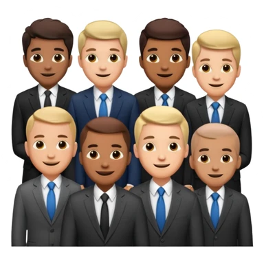 PROFFESIONAL MALE  BUSINESS TEAM sticker