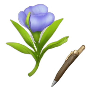 Une fleur sur agenda sticker