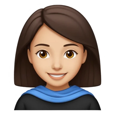 A dark brown-haired girl with saying Maşallah sticker