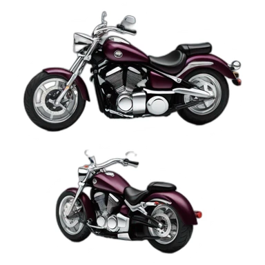 Yamaha Dragstar bordeaux sticker
