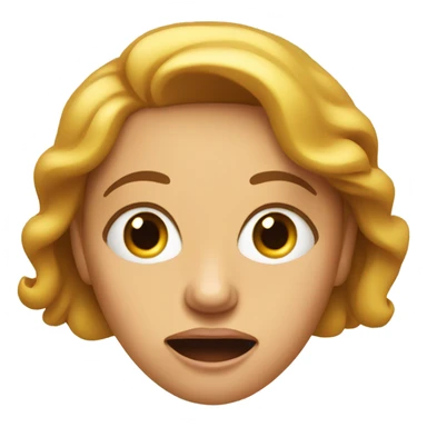 Surprised woman sticker