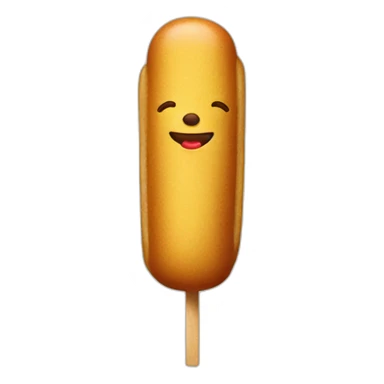 Corndog on stick sticker