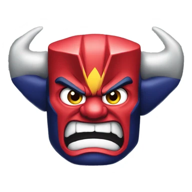 A angry redbull sticker