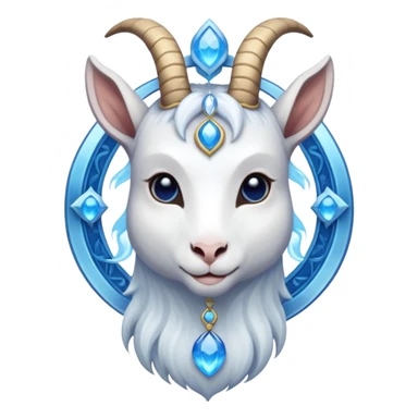 Goat and throat chakra sticker