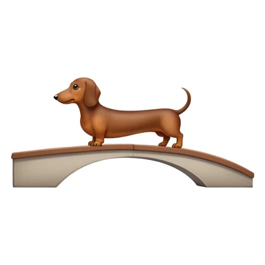 dachshund who looks like bridge sticker