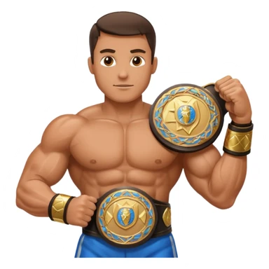 ufc champ 2 belt at man sticker