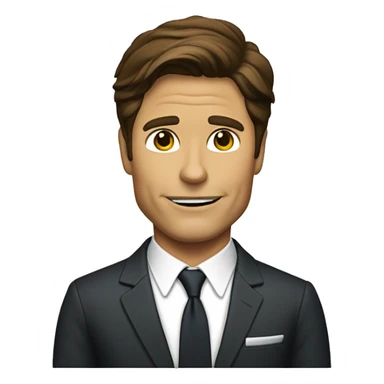 rob lowe as chris traeger in suit sticker