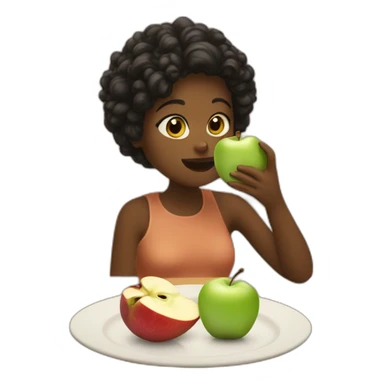 eve eats the apple sticker