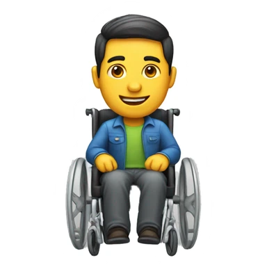 wheelchair male developer sticker