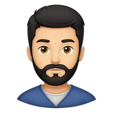 black haired boy with beard but it’s angstrom levy sticker