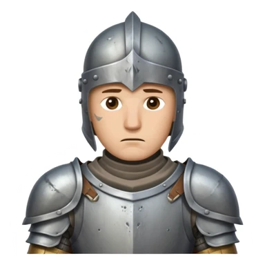 A sad knight  sticker