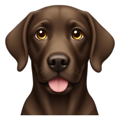 Dark Labrador brown sticker