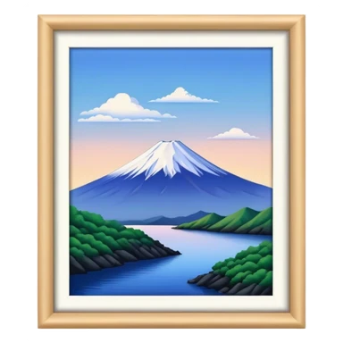 mount fuji sticker