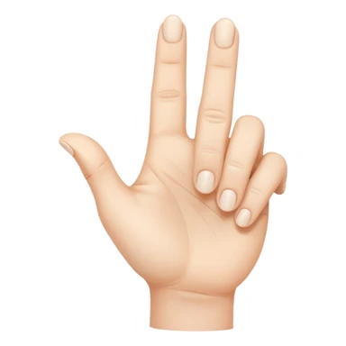 Mano con il mignolo all' in sù sticker