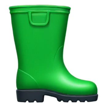 a green rubber wellington boot  sticker
