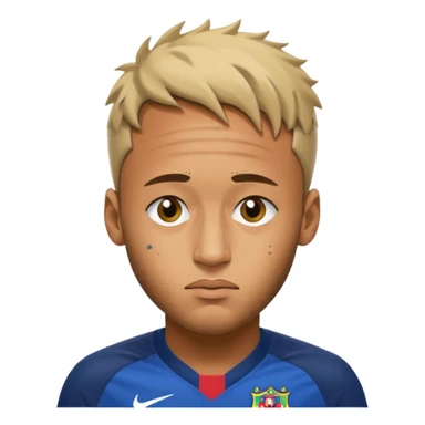 Neymar with one eye closed and the other open sticker