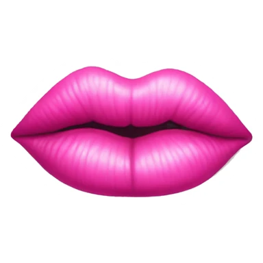 pink lipstick kiss mark sticker