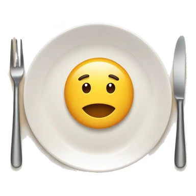 restaurant menu on a dish with fork and knife sticker