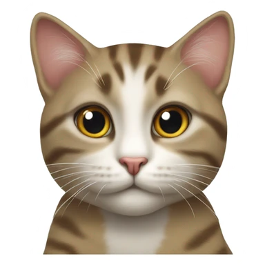 gatto con fiocchetto sticker
