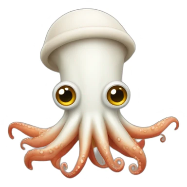 Squid wearing a fez sticker