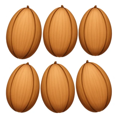 Almond emoji correctly  sticker