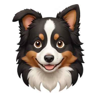 smille black bordercollie sticker